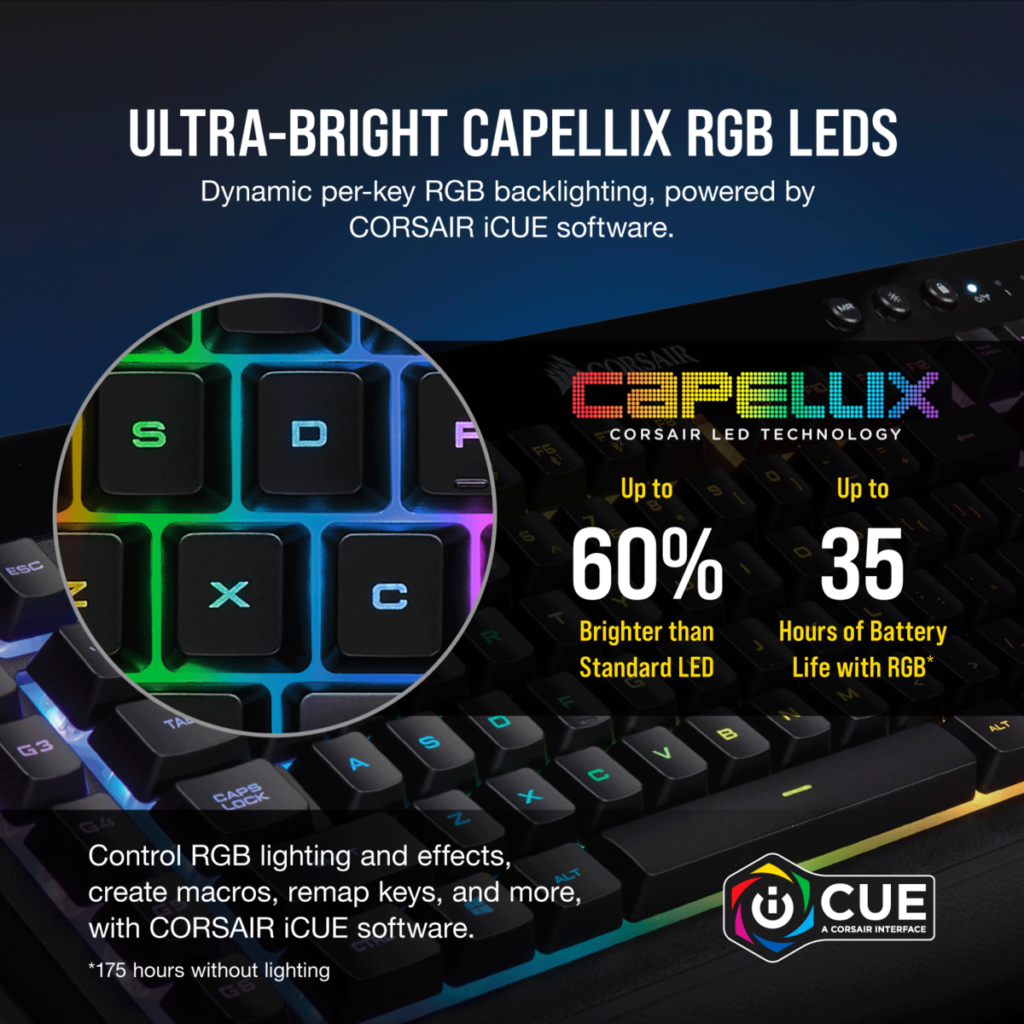 Corsair Specs keybaord